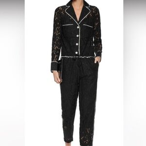 Robert Rodriguez Guipure Lace Jumpsuit